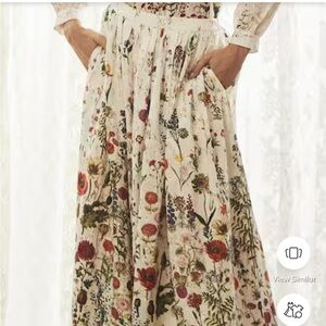 EUC Payal Jain floral maxi skirt XL